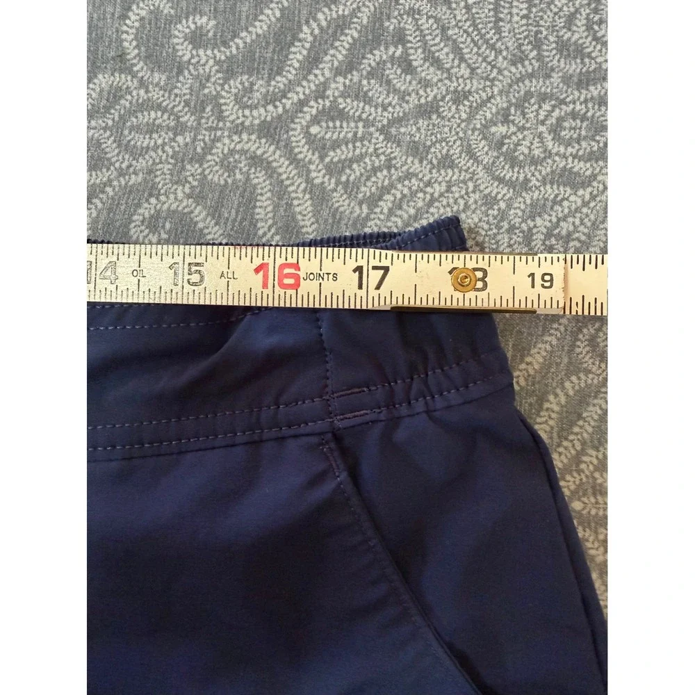 Lands End Sport Navy Blue Board Shorts Swim Trunks Plus Size 16W Pockets Lined
